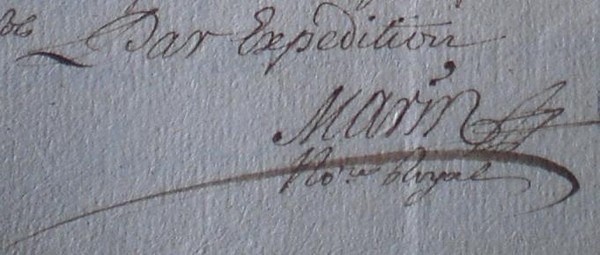Signature de Ballainvilliers
