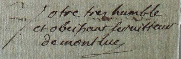 Signature de Montluc